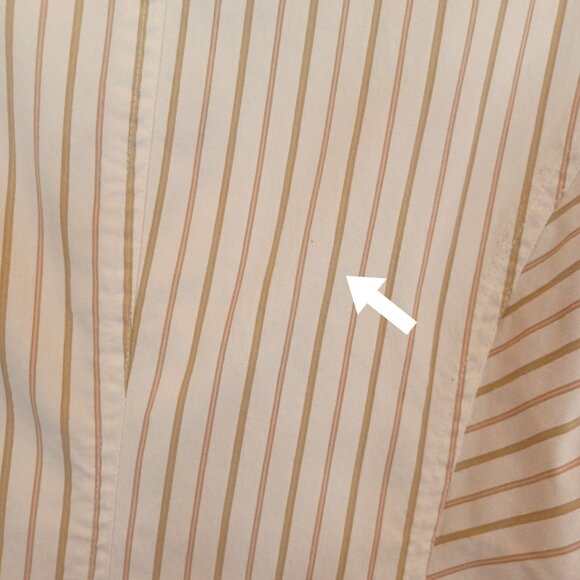 To The Max Womens Sz S Cream Pinstripe Button Front Blazer Stretch Office Career - Picture 5 of 11